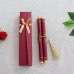 Red Scroll Invitation Card With Tassel Wedding Invitation Customized Foil Printing 